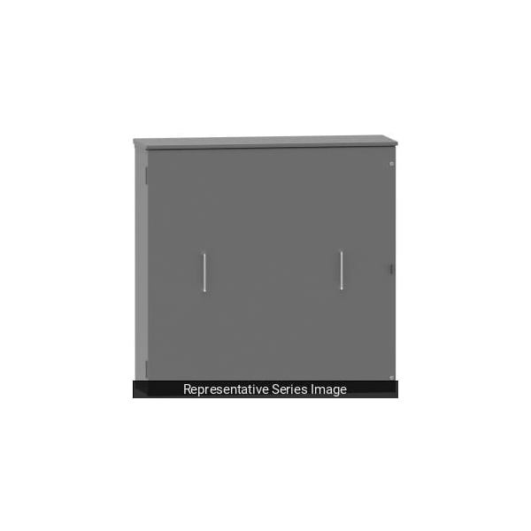 Hasp/Screws Electrical Enclosures, 36 in H, 11 in D, 36 in W, 3R, Steel